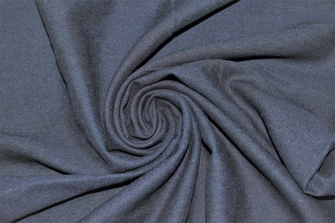 Navy Plain Cotton Linen Fabric