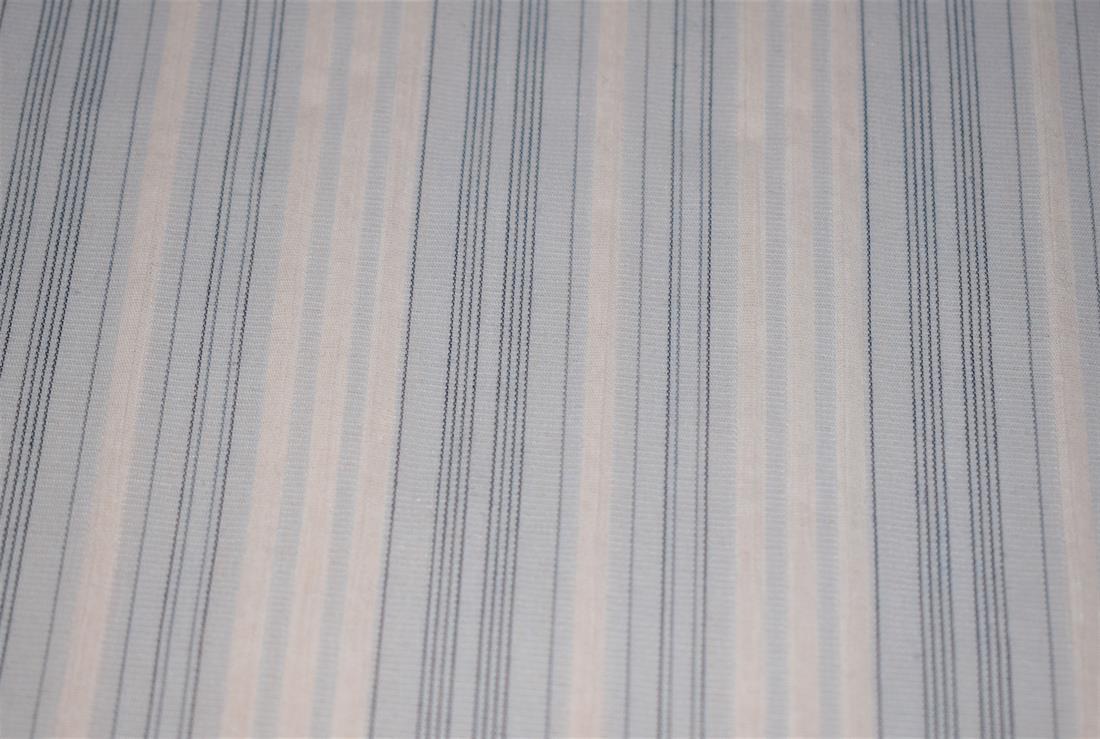 Sky Blue Stripes Cotton Lining Fabric