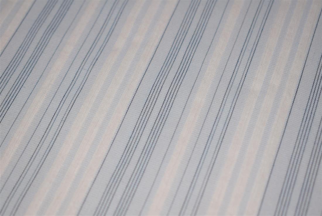 Sky Blue Stripes Cotton Lining Fabric