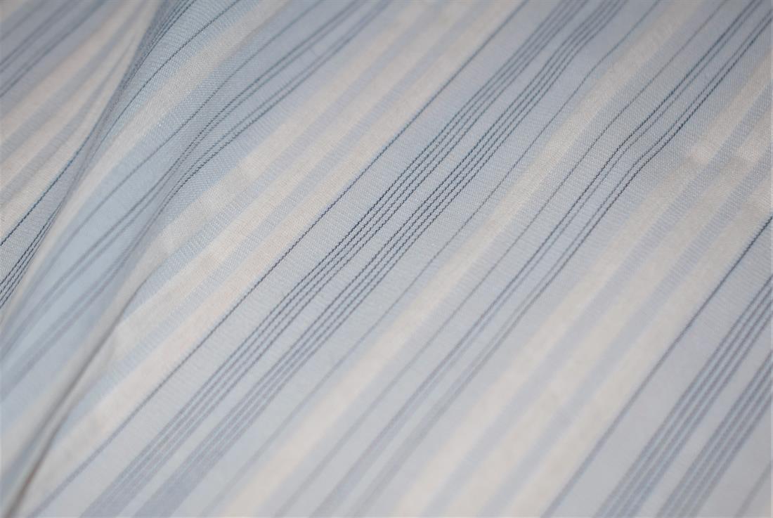 Sky Blue Stripes Cotton Lining Fabric