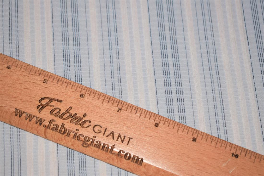 Sky Blue Stripes Cotton Lining Fabric