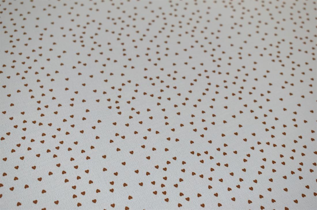 White & Beige Printed Floral Crepe/Viscose Fabric Material