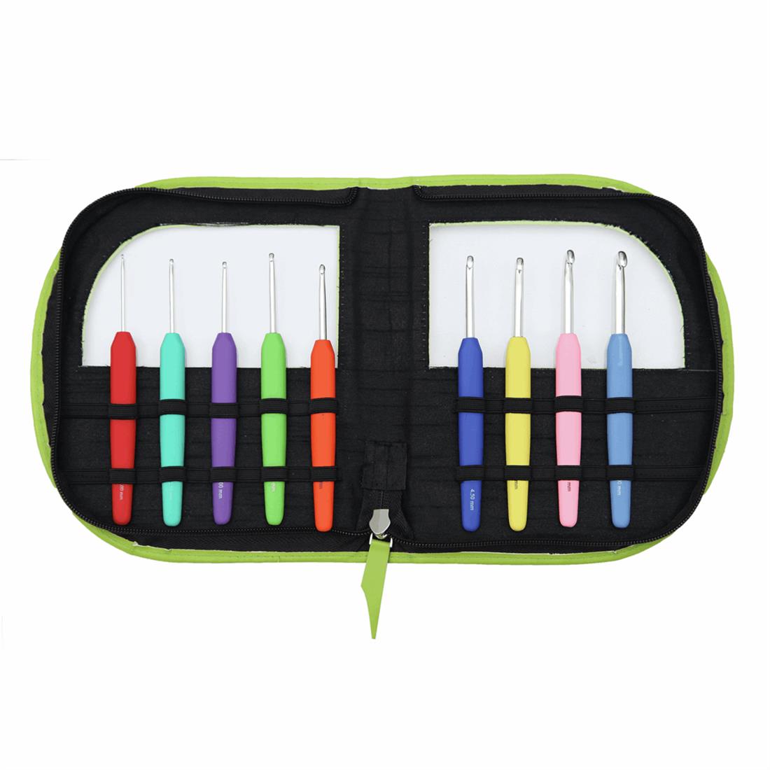 Waves: Aluminium Crochet Hook Set 9 Pieces