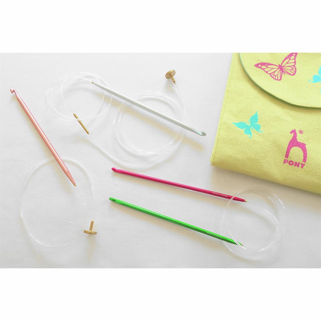Crochet Hook Set: Yellow Cycle Design: Chroma: 15cm x 3-6 mm