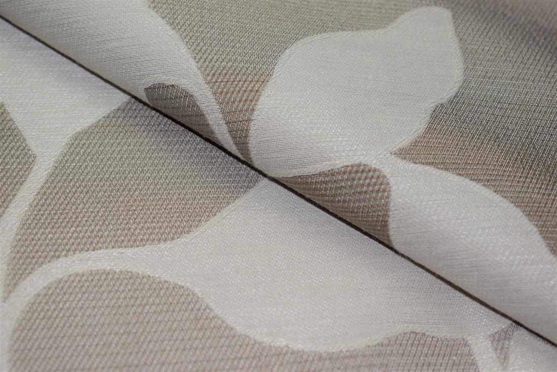 Oatmeal Leaves Printed Furnishing Upholstery Curtain Fabric