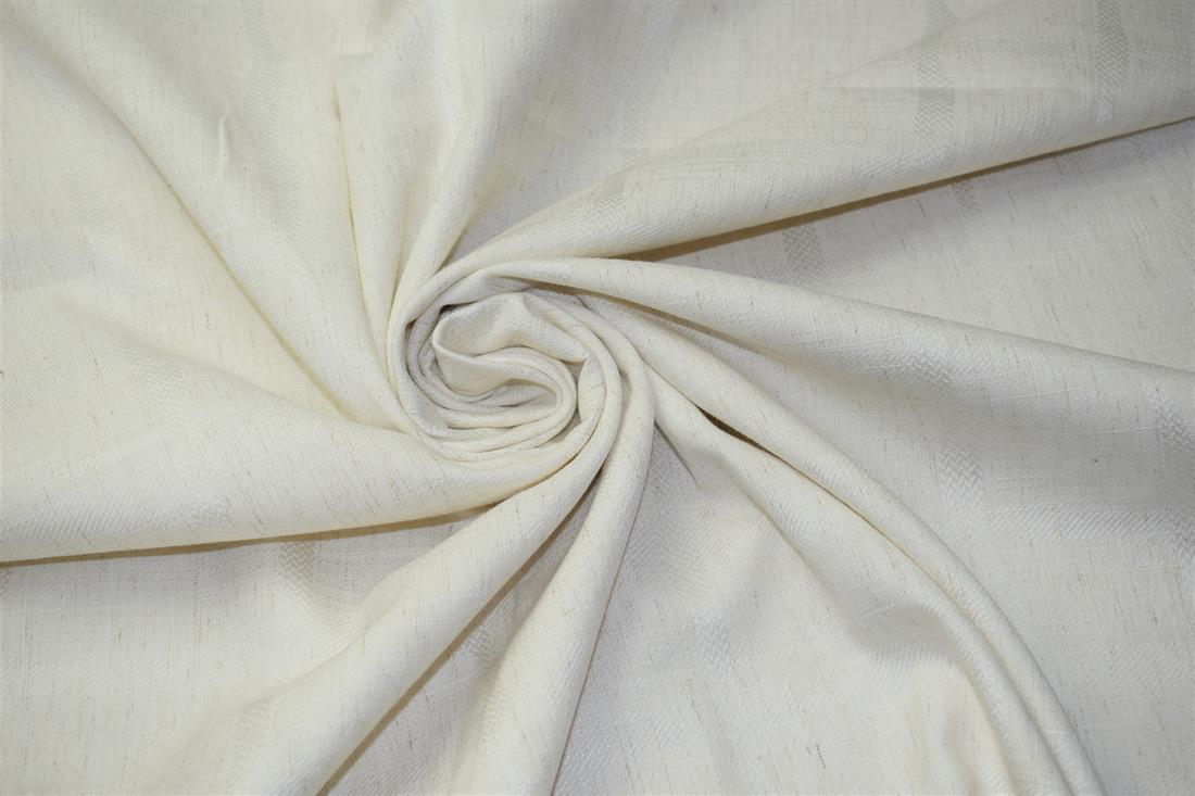 Cream Furnishing Upholstery Curtain Fabric