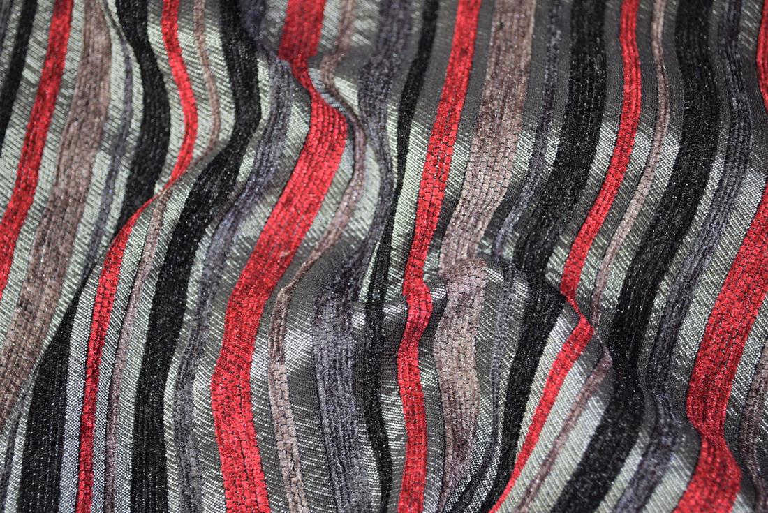 Light Grey Self-Print Curtain Fabric