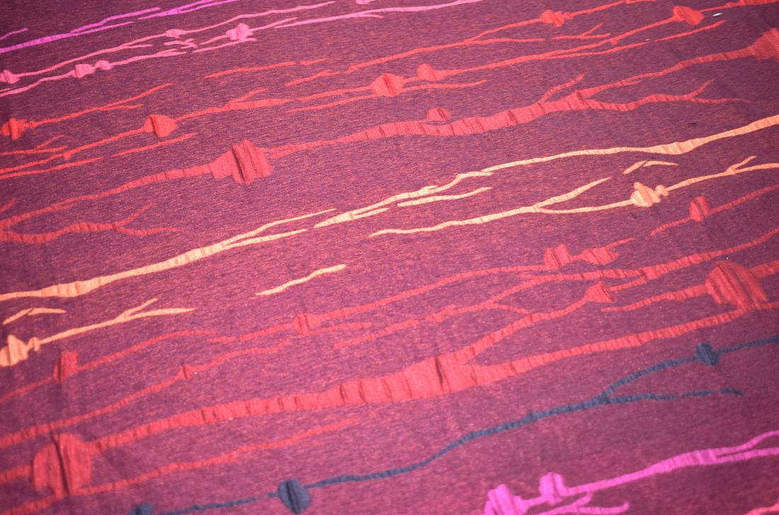Wine Printed Furnishing Upholstery Curtain Fabric