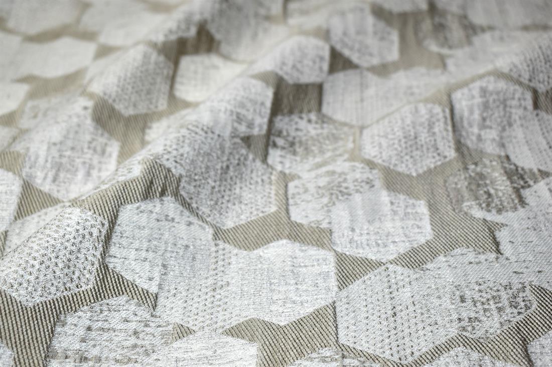 Beige Printed Furnishing Upholstery Curtain Fabric