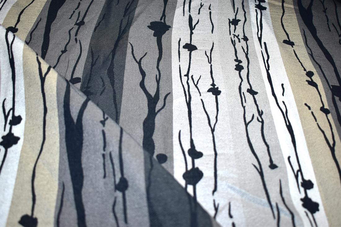 Navy Printed Furnishing Upholstery Curtain Fabric