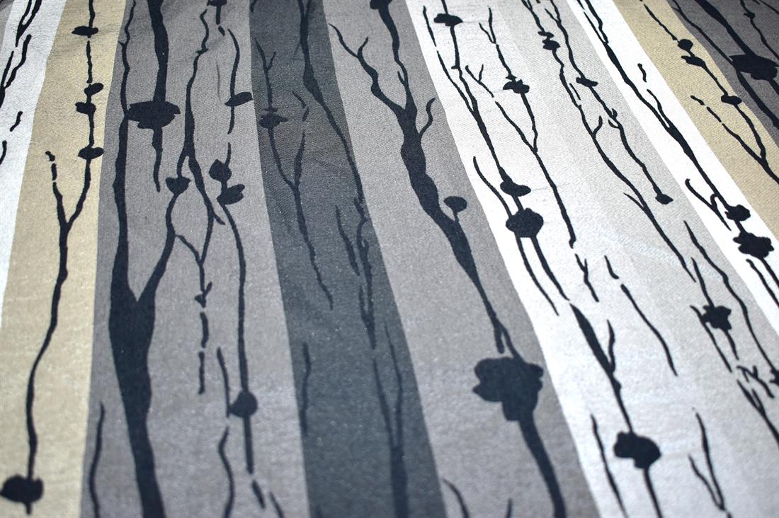 Navy Printed Furnishing Upholstery Curtain Fabric