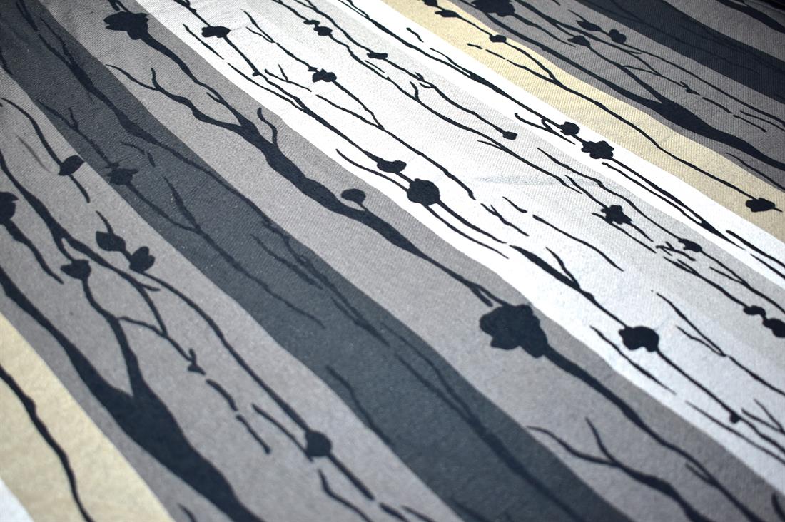 Navy Printed Furnishing Upholstery Curtain Fabric