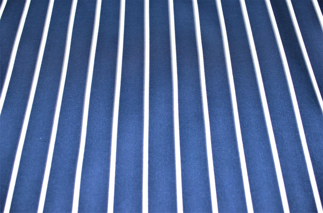 Navy & White Printed Denim Fabrics