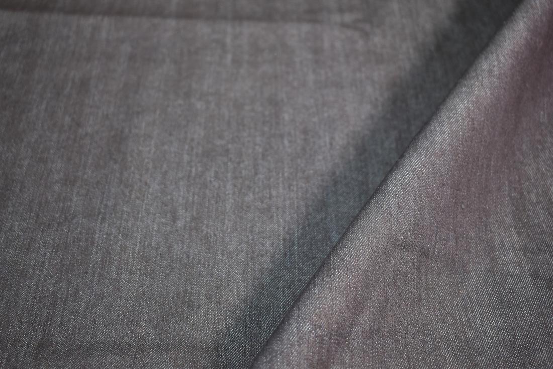 Dark Navy Denim Fabric Plain