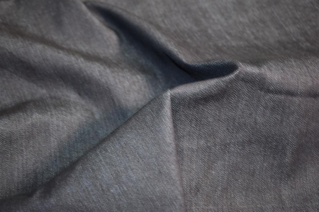 Dark Navy Denim Fabric Plain