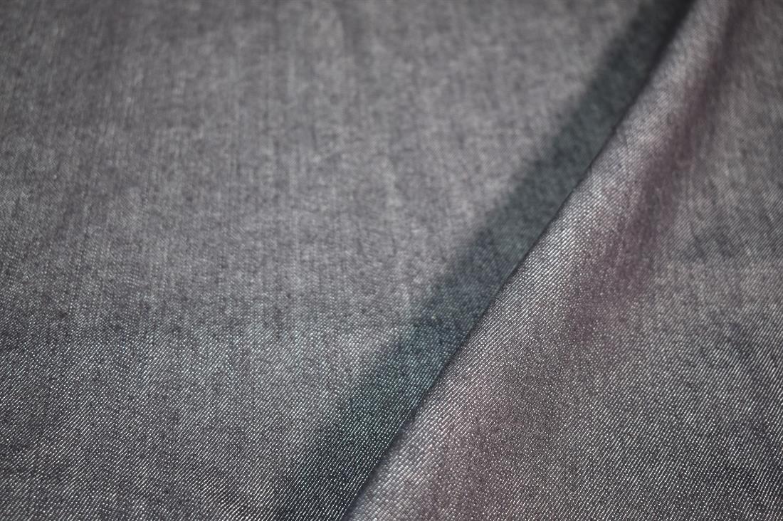 Black Denim Fabric Plain