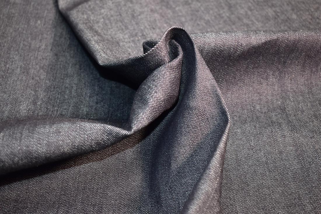 Black Denim Fabric Plain