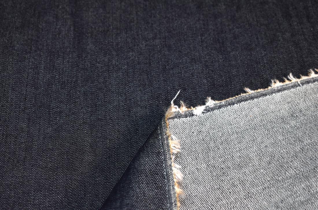 Black Denim Fabric Plain