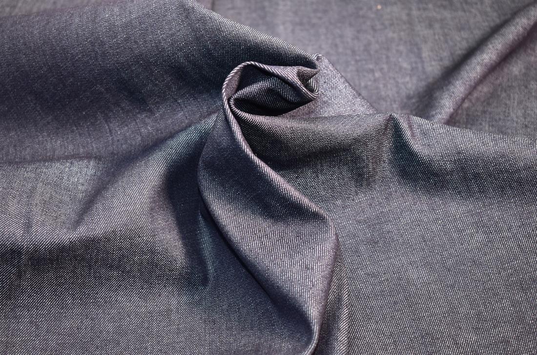 Navy Denim Fabric Plain