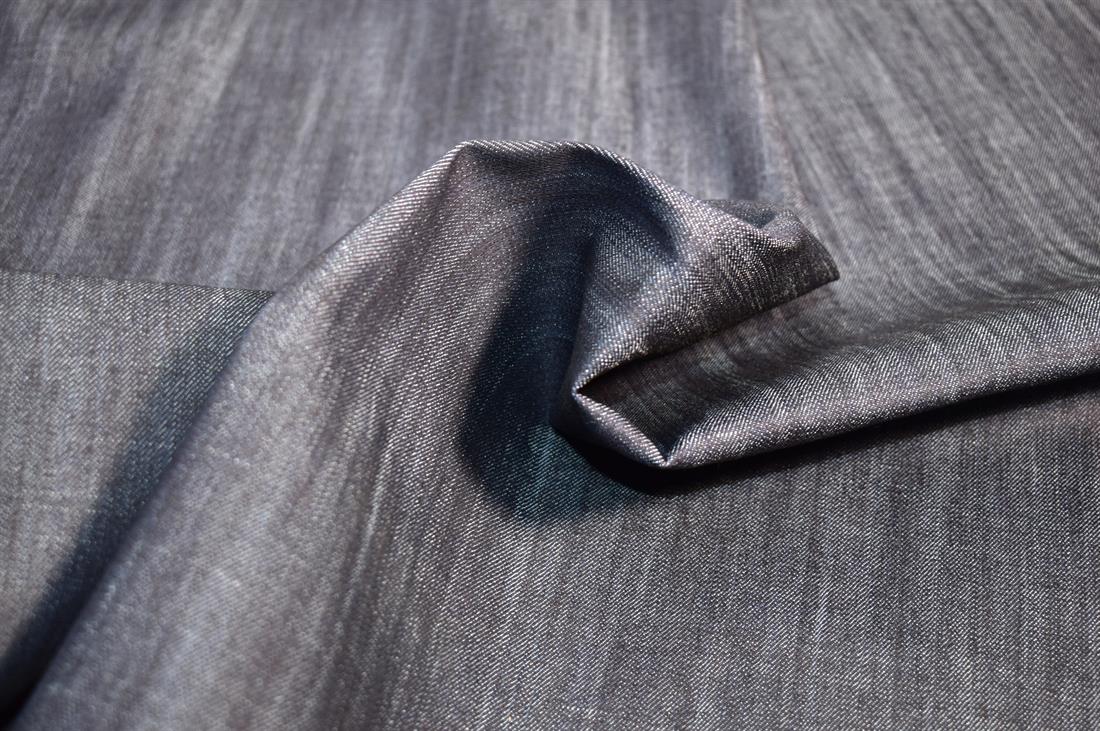 Navy Denim Fabirc Plain Fabric