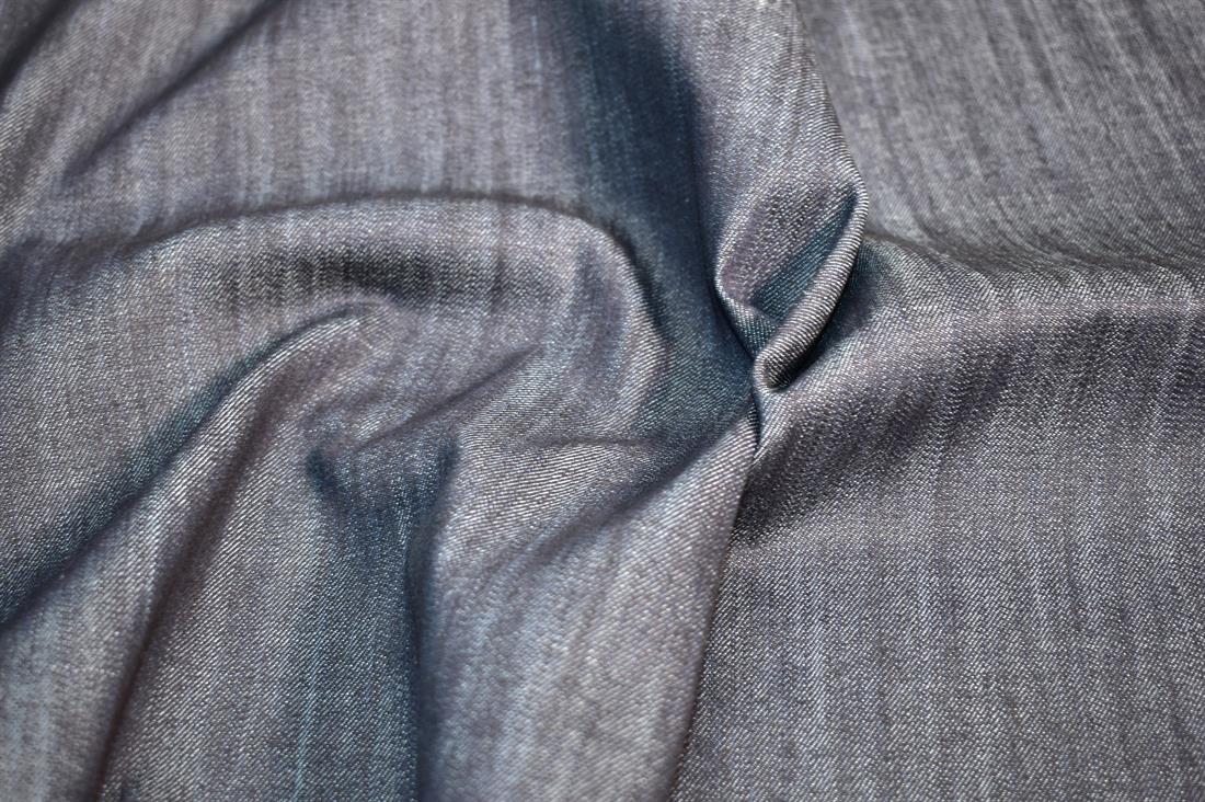 Navy Denim Fabirc Plain Fabric