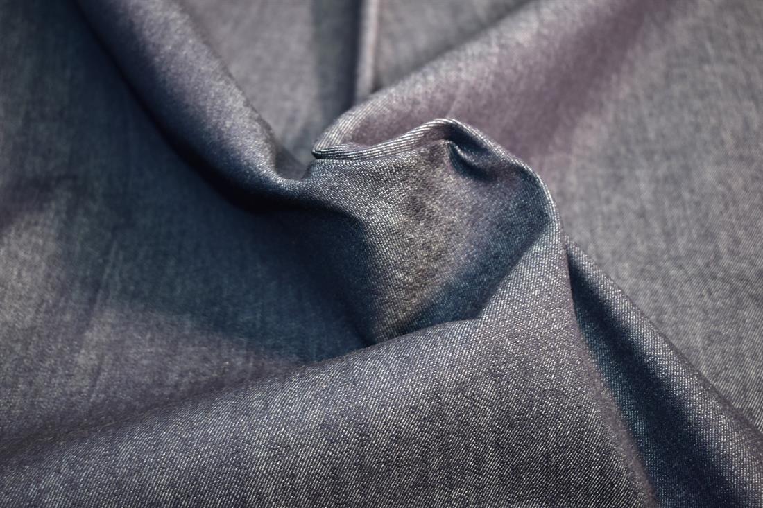 Navy Denim Fabric Plain