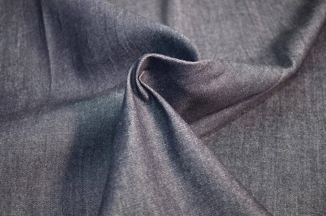 Navy Denim Fabric Plain