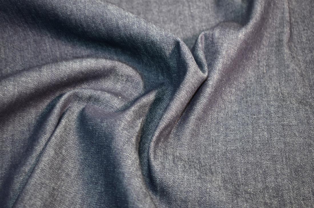 Navy Denim Fabric Plain