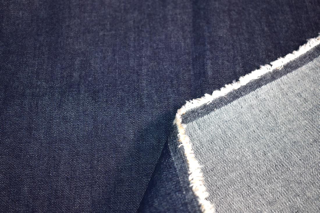 Navy Denim Fabric Plain