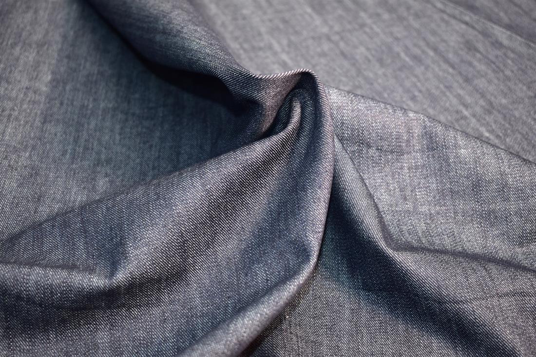Navy Denim Fabric Plain