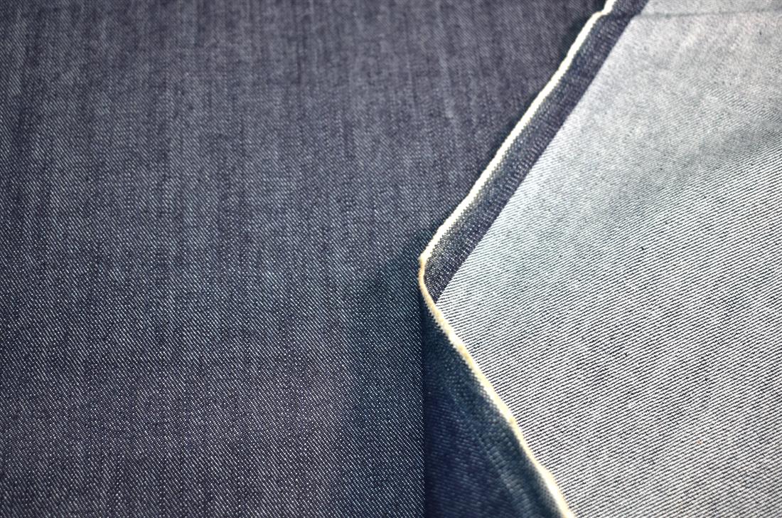 Navy Denim Fabric Plain