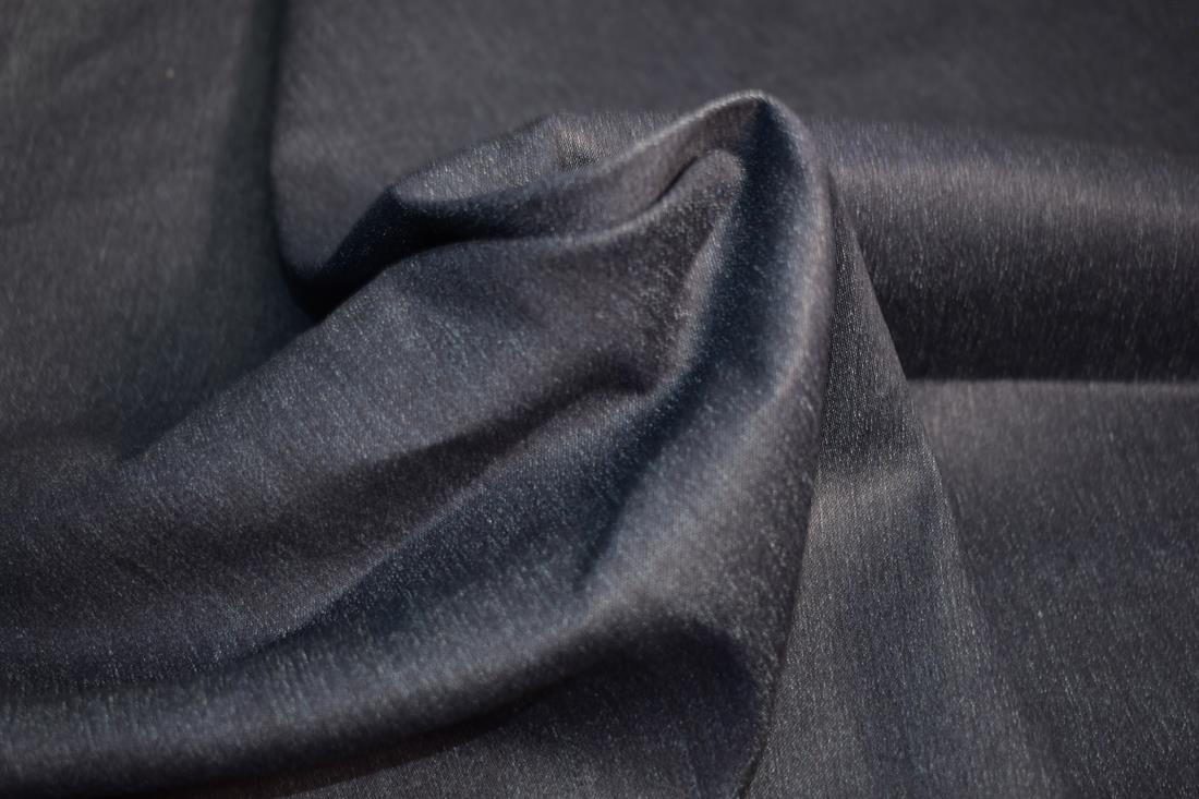 Navy Denim Fabric Plain