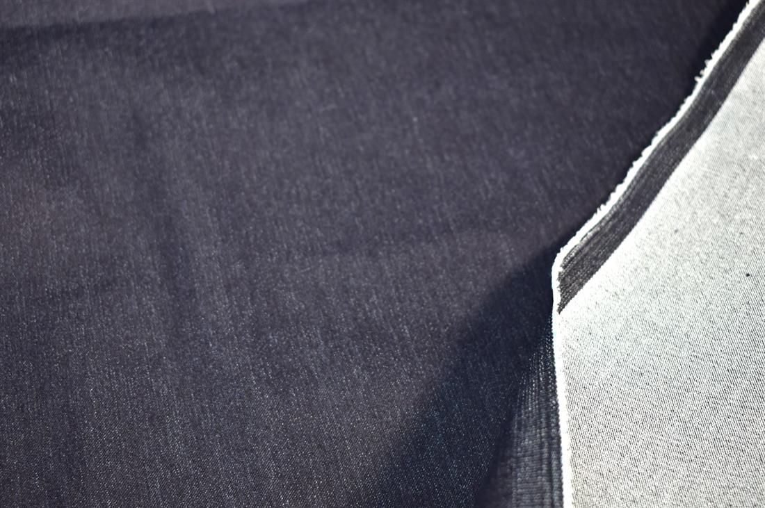 Navy Denim Fabric Plain