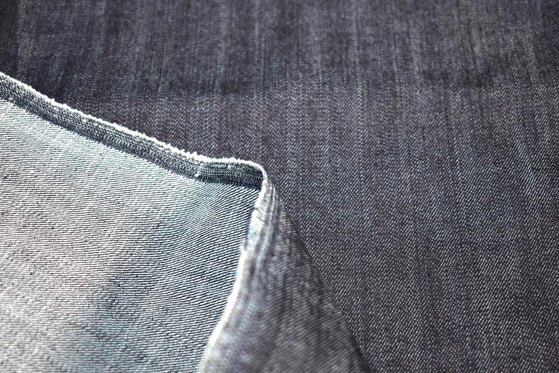 Navy Denim Fabirc Plain Fabric