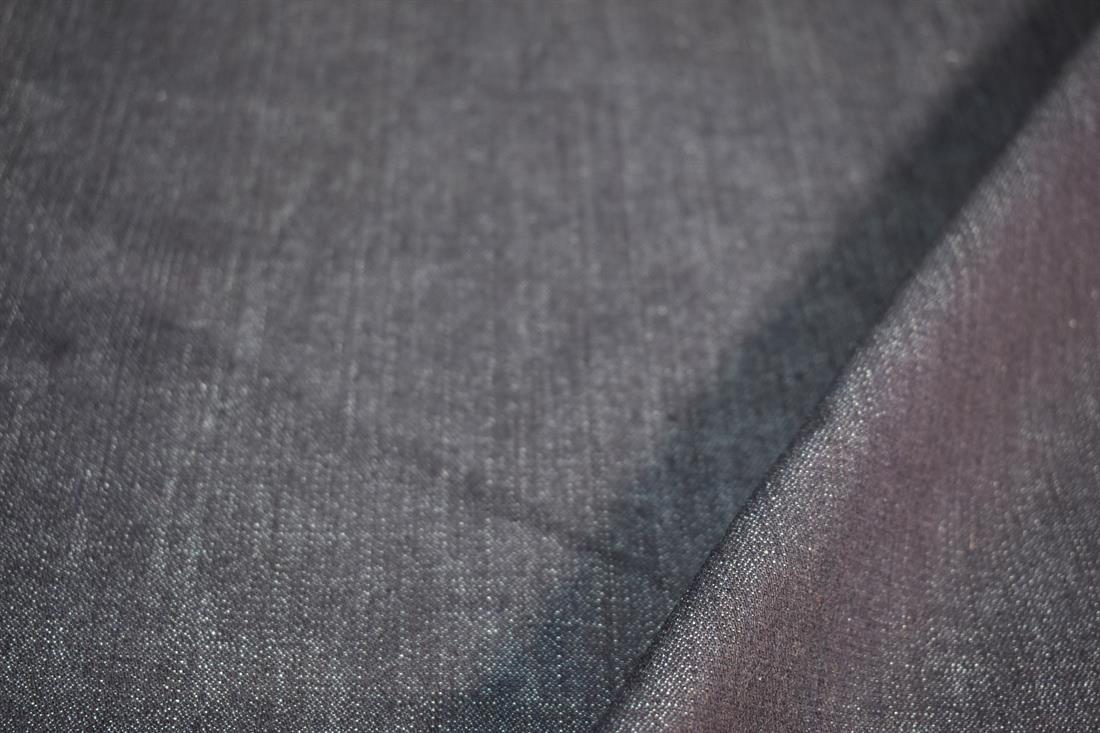 Navy Denim Fabric Plain