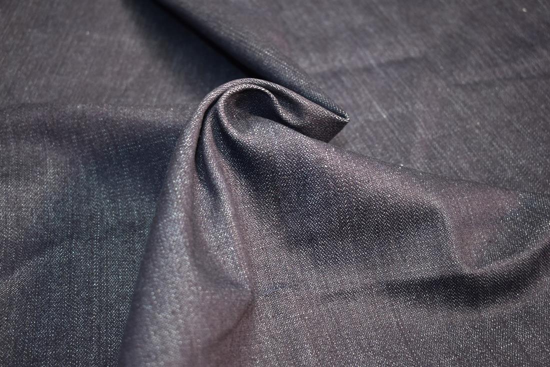 Navy Denim Fabric Plain