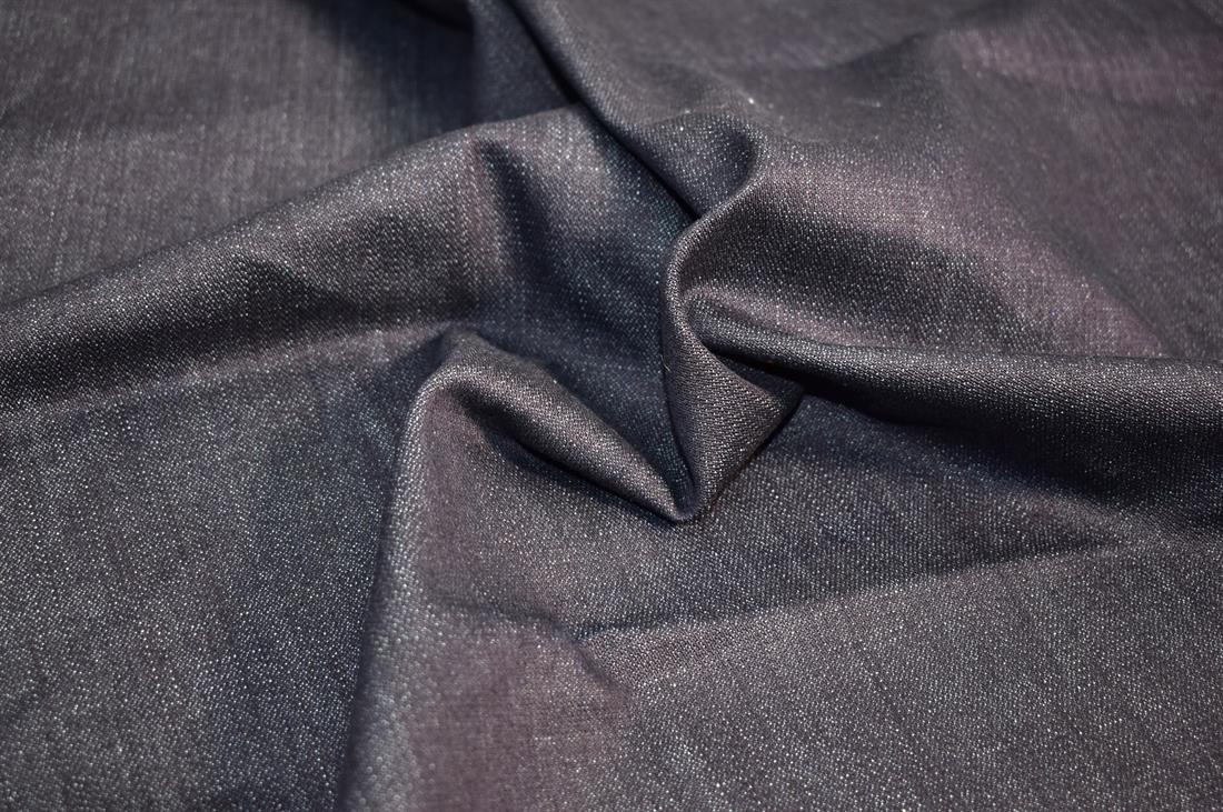 Navy Denim Fabric Plain