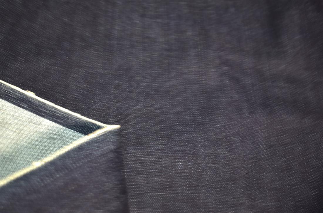 Navy Denim Fabric Plain