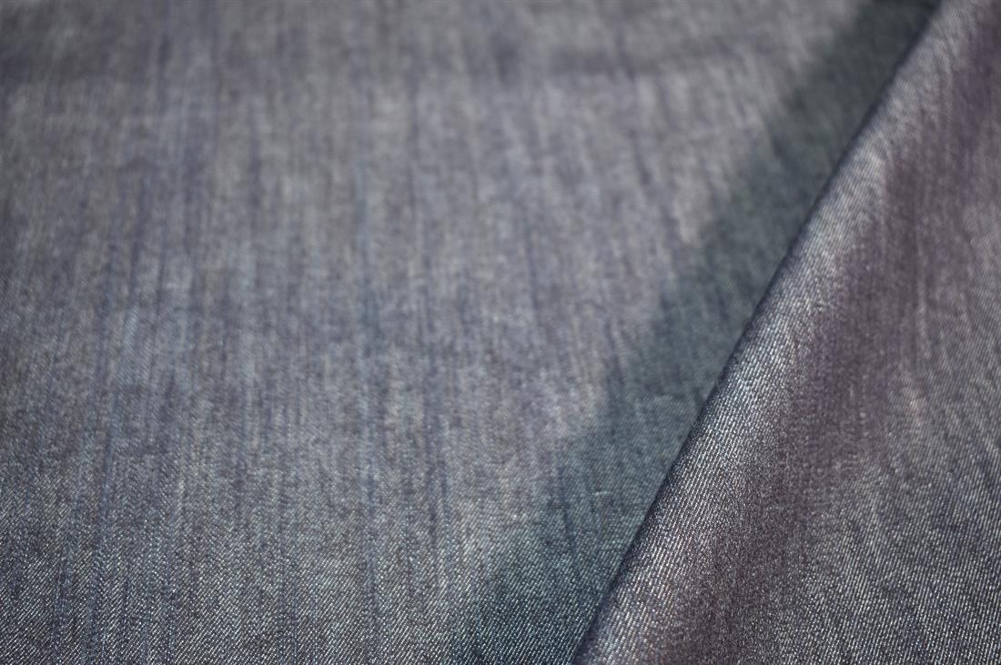 Navy Denim Fabric Plain