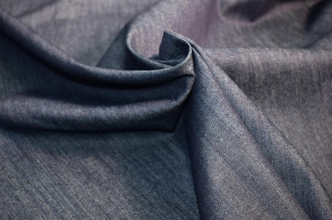 Navy Denim Fabric Plain