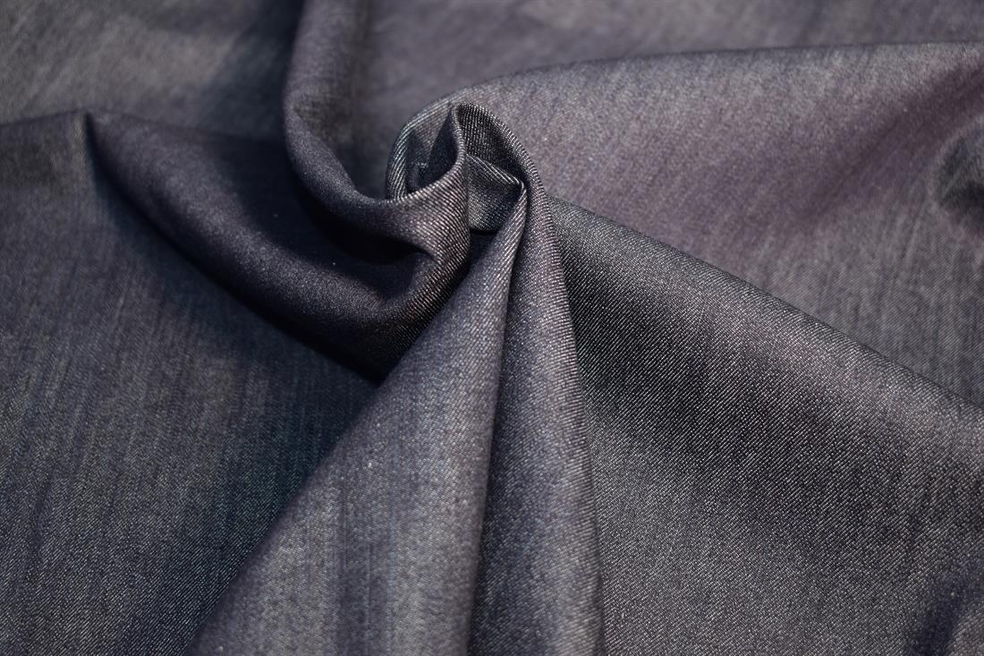 Navy Denim Fabric Plain