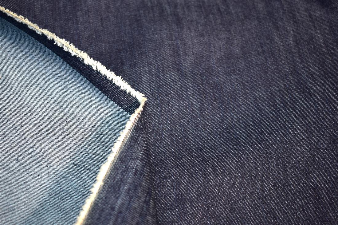 Navy Denim Fabric Plain