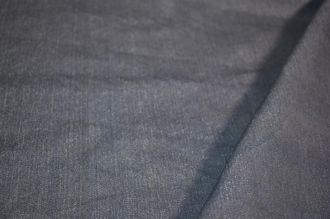 Navy Denim Fabric Plain