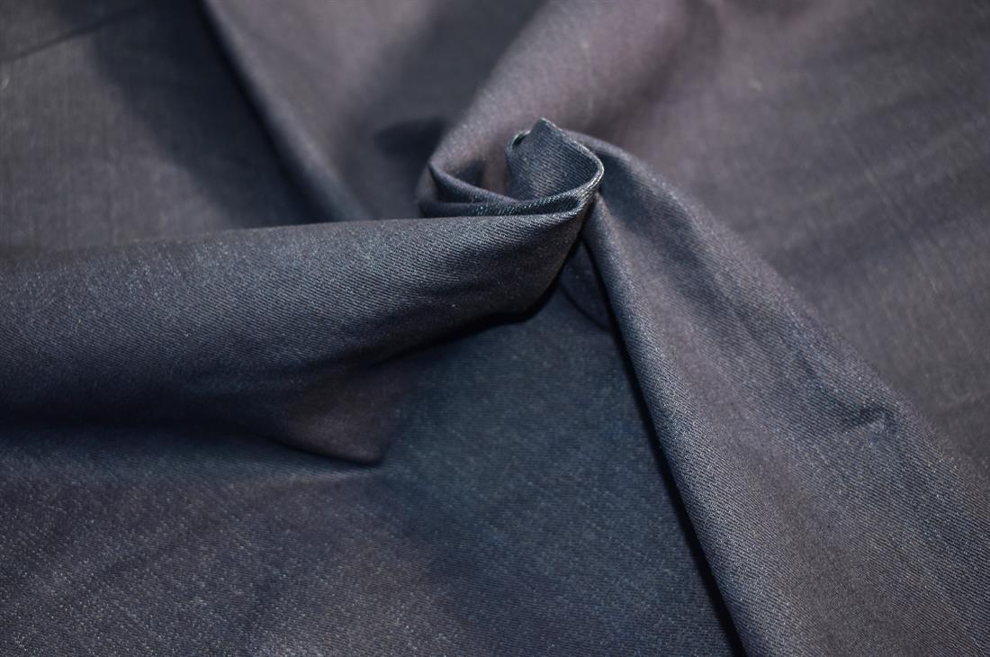 Navy Denim Fabric Plain