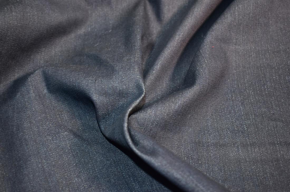 Navy Denim Fabric Plain