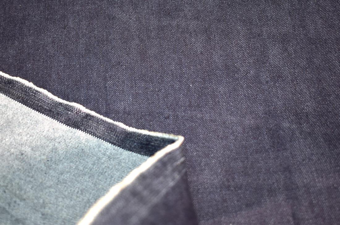 Navy Denim Fabric Plain