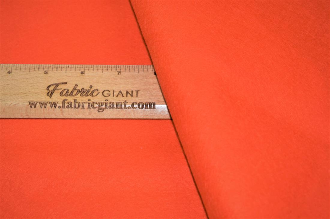 Orange Wool Mix Felt