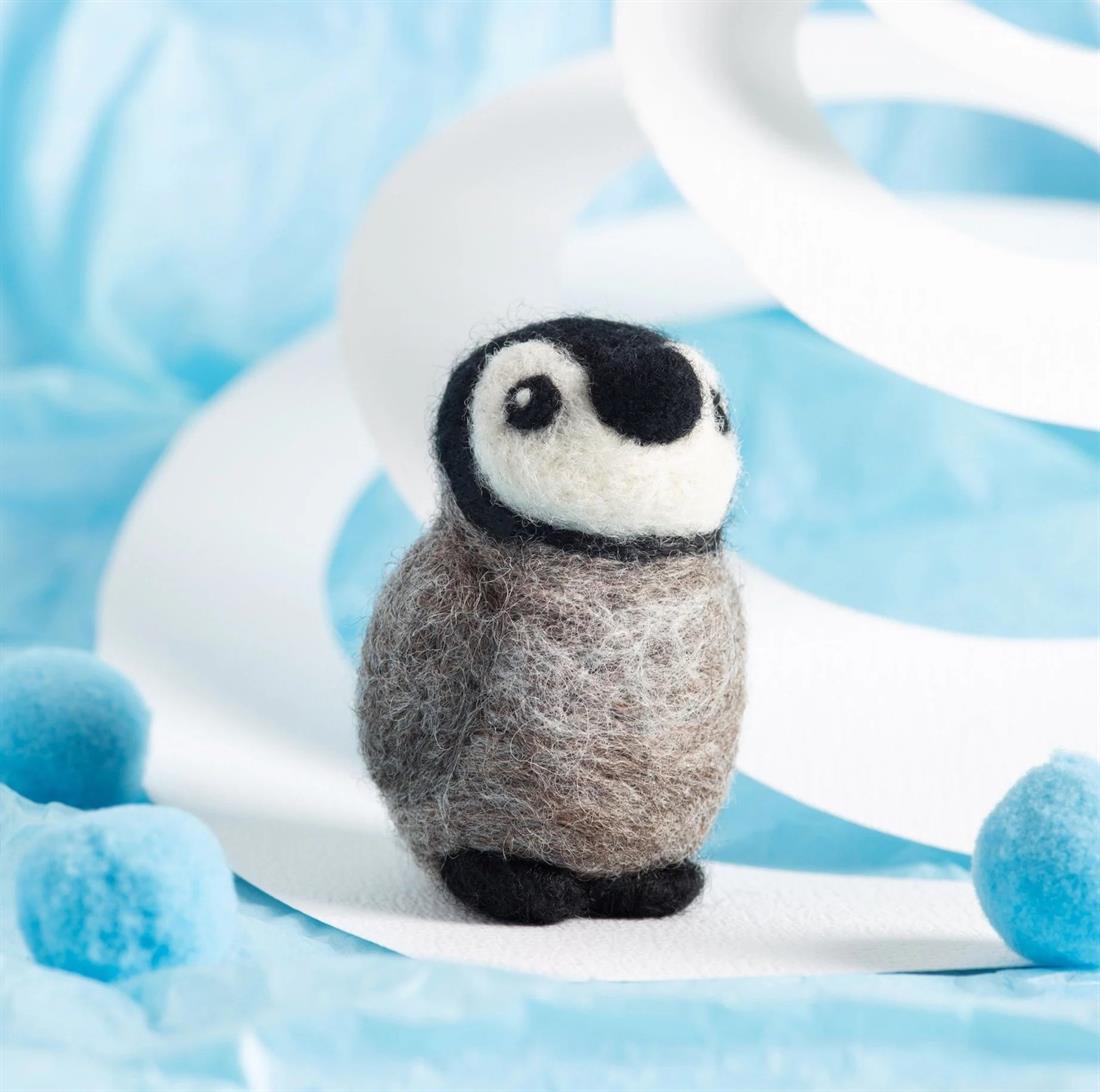 Baby Penguin Needle Felting Kit