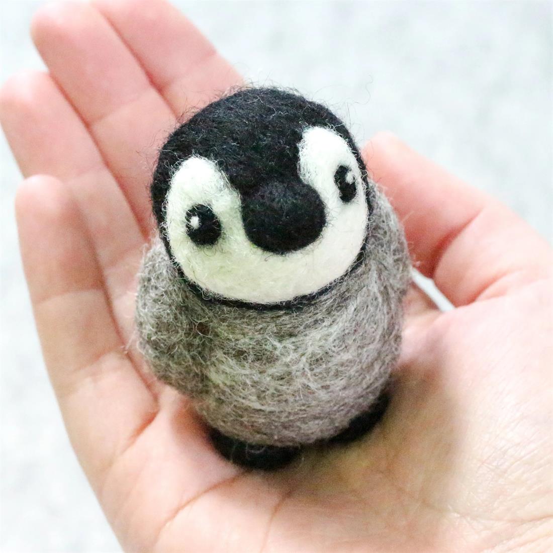 Baby Penguin Needle Felting Kit