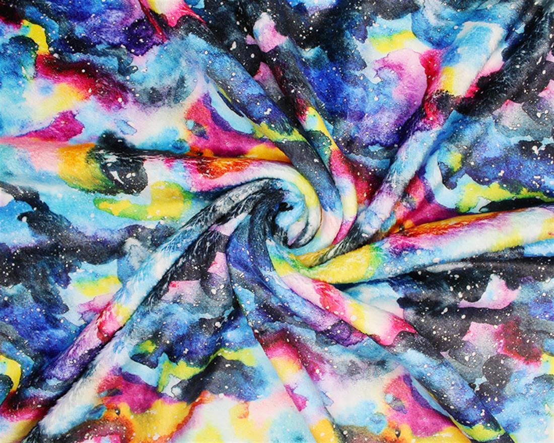 Watercolour Rainbow Galaxy Digital Bubs Fleece